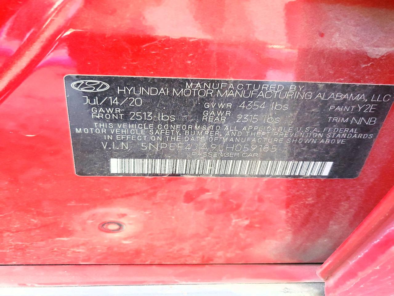 Hyundai SONATA Sel
