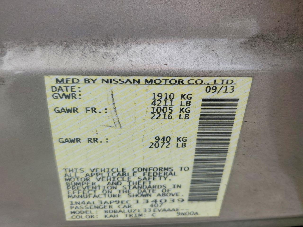 Nissan Altima 2.5 Sv