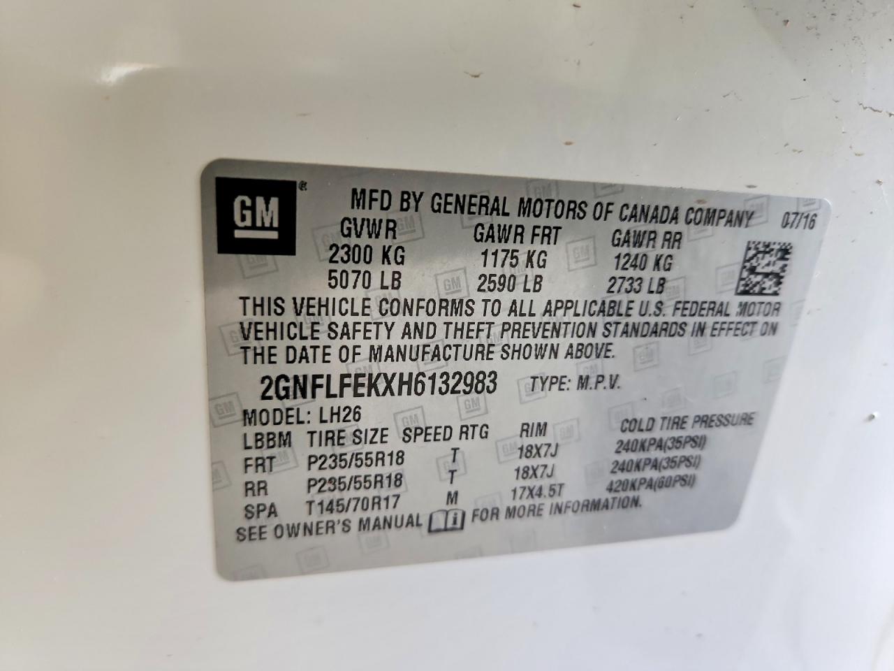 Chevrolet Equinox Lt