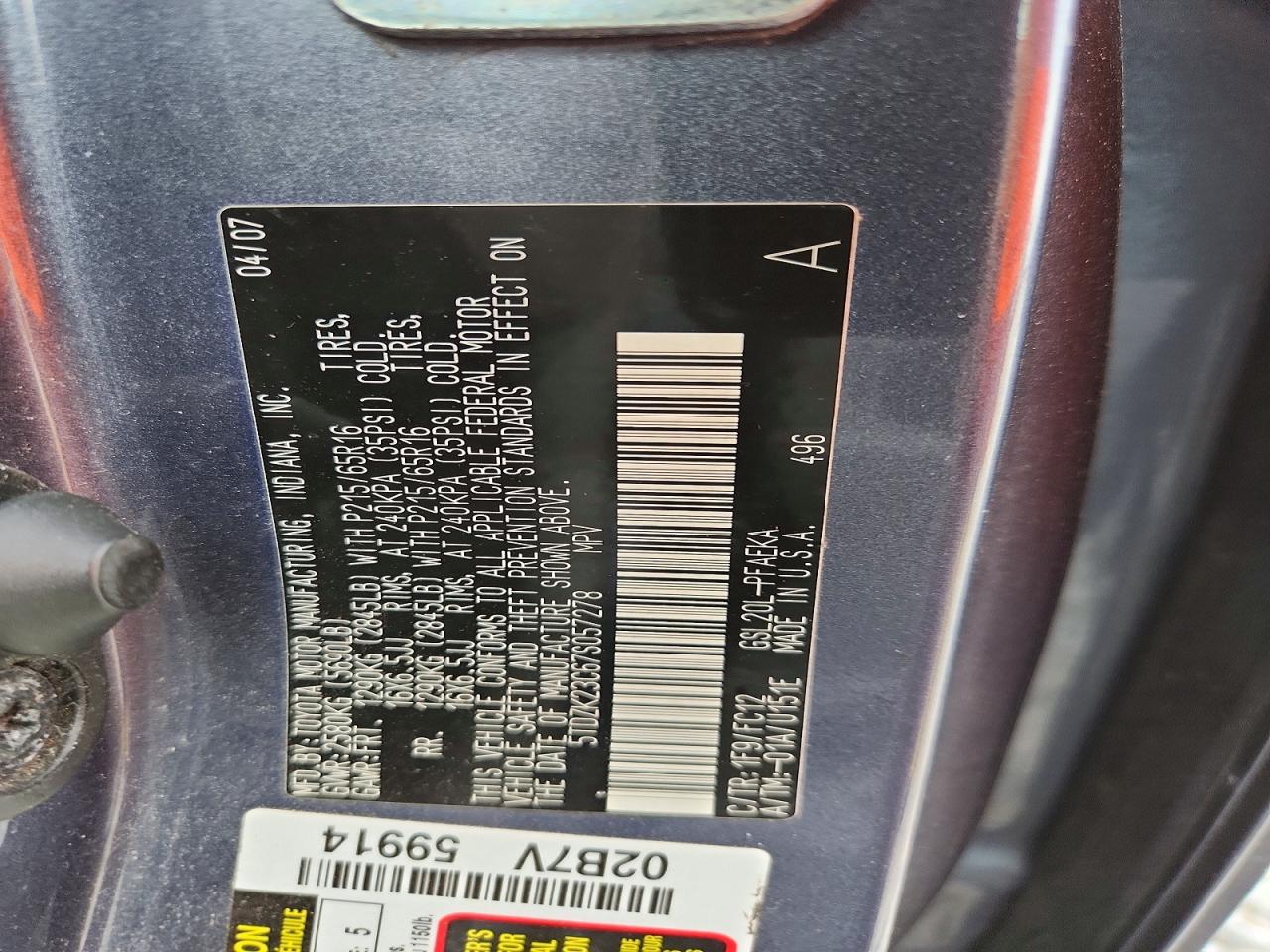 Toyota Sienna Le 7-passenger