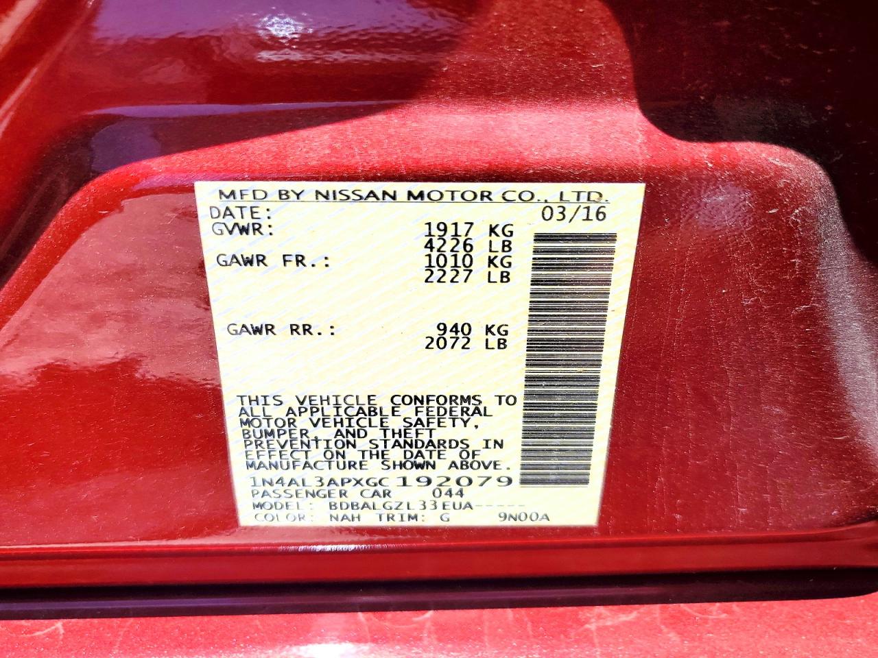 Nissan Altima 2.5 S