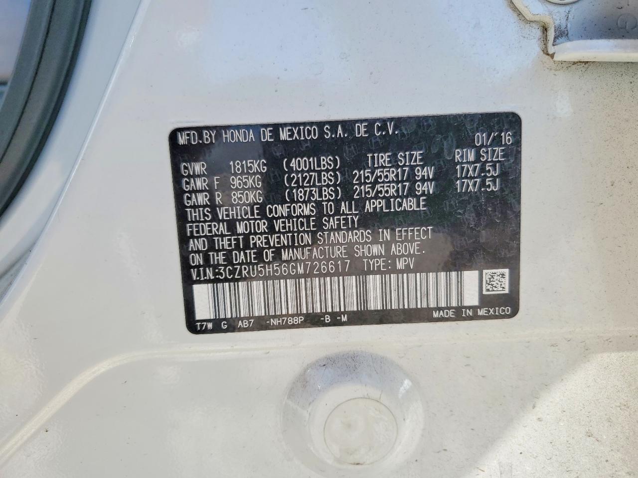 Honda HR-V Ex