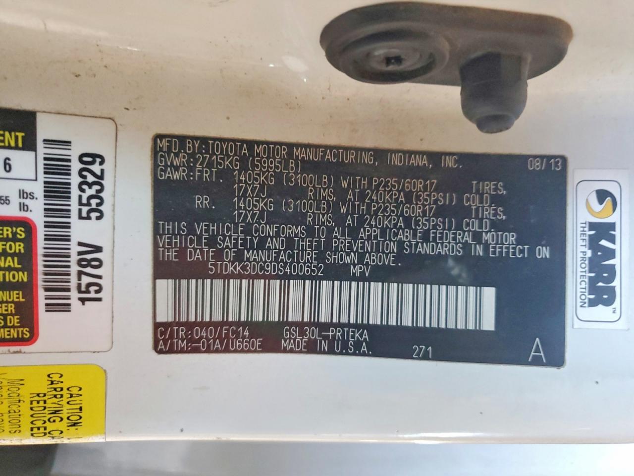Toyota Sienna Le