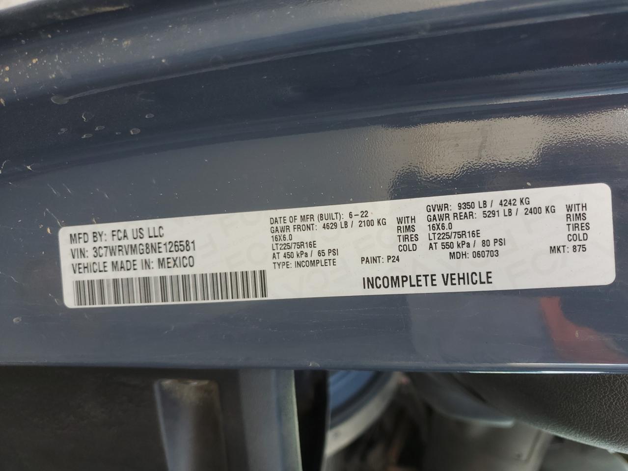 Ram Promaster 1500 High