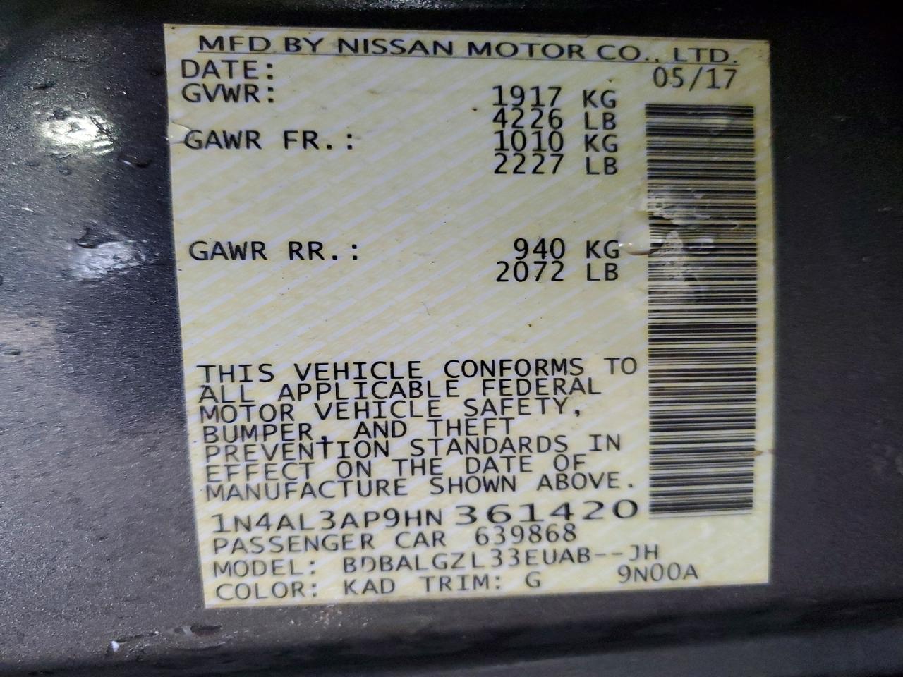 Nissan Altima 2.5 S