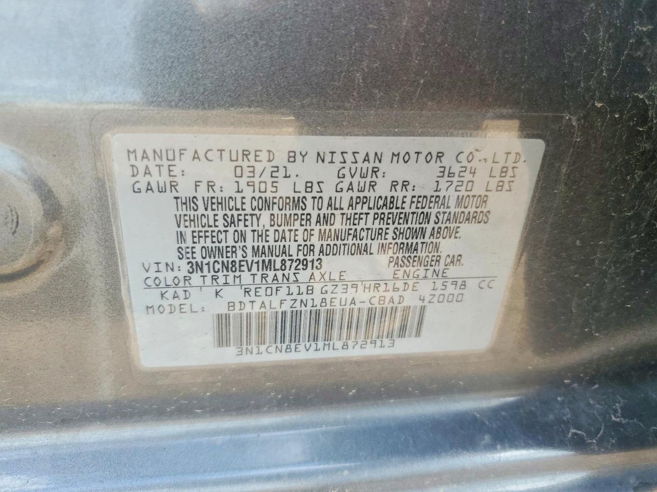 Nissan Versa Sv