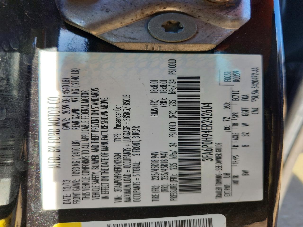 Ford Fusion Se
