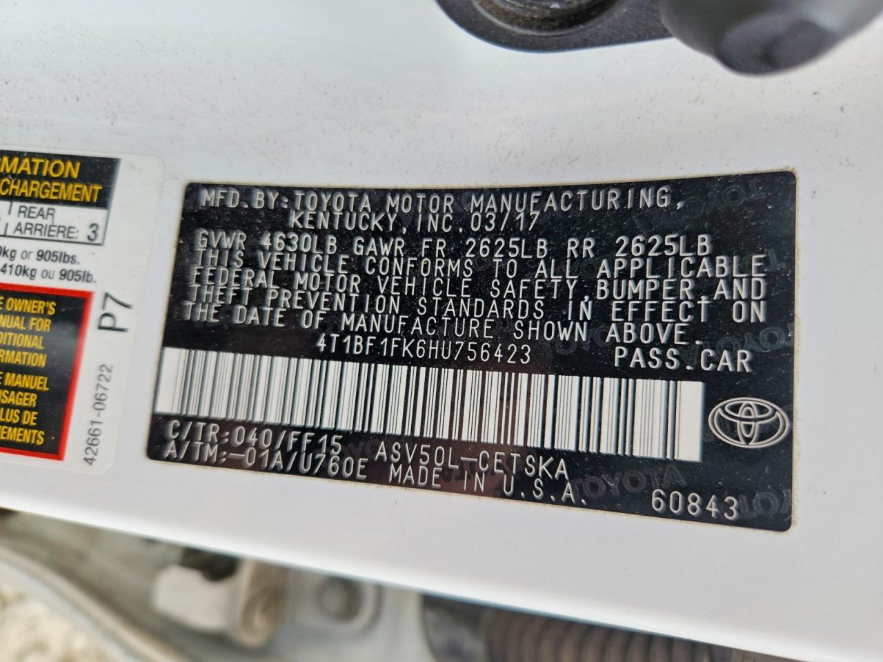Toyota Camry Se