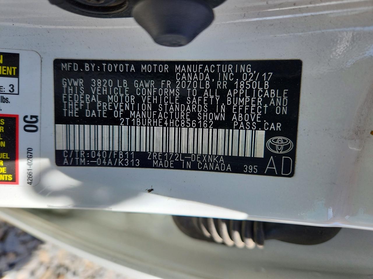 Toyota Corolla Le