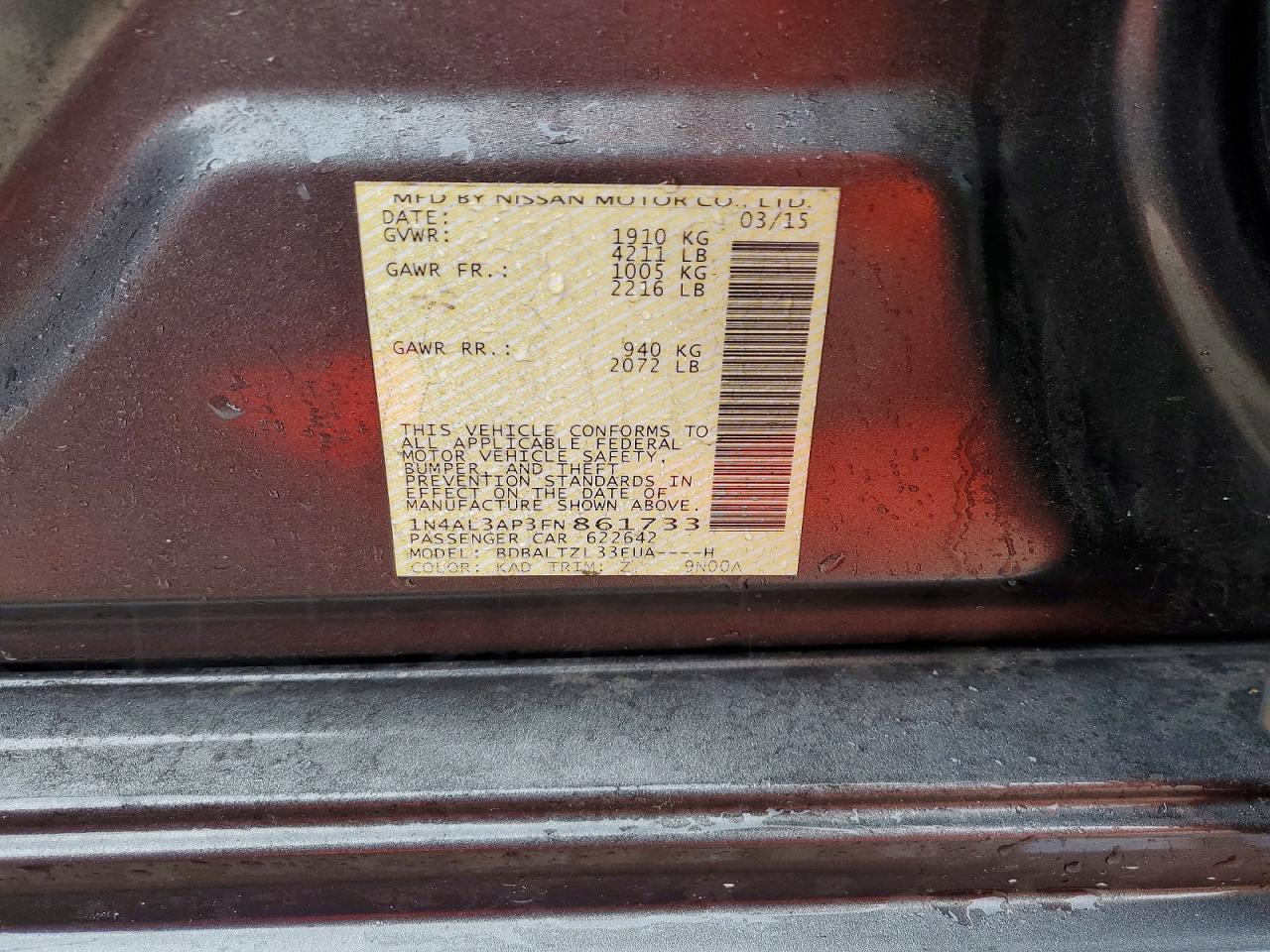 Nissan Altima 2.5 Sl