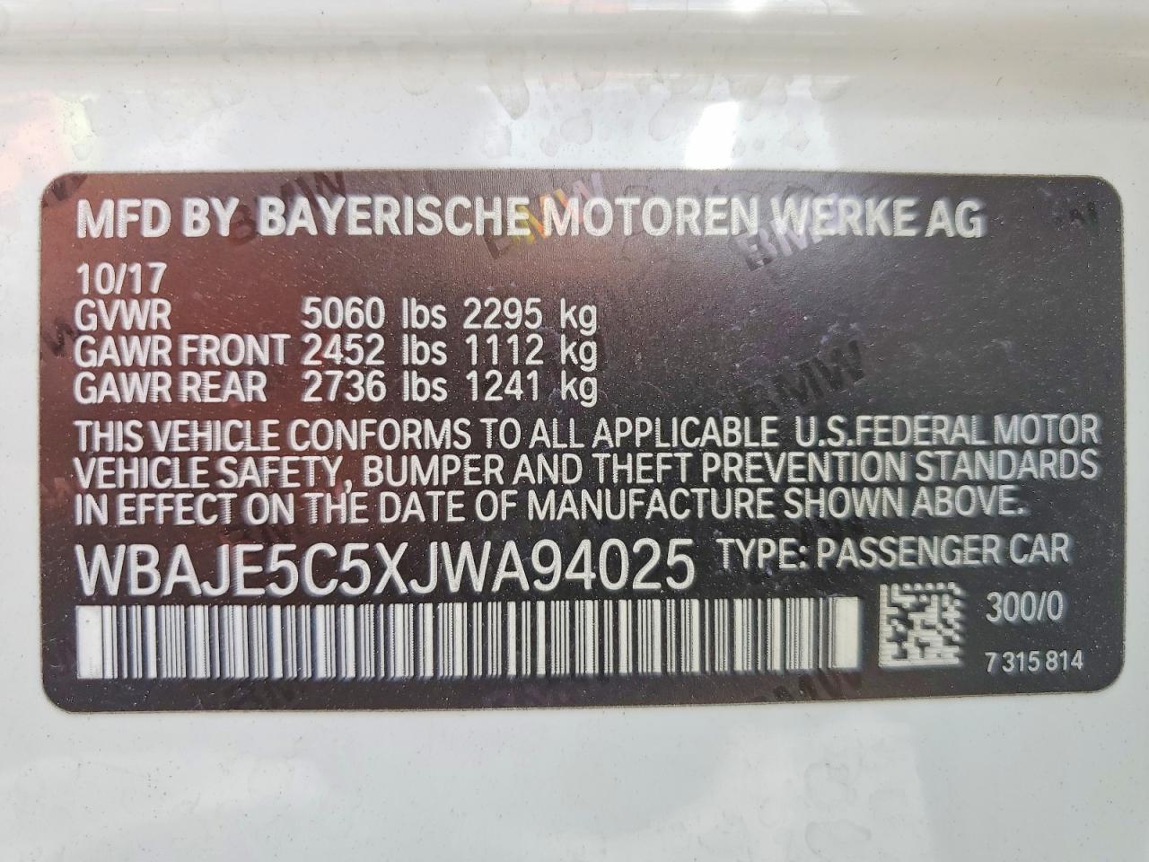 BMW 5 Series I