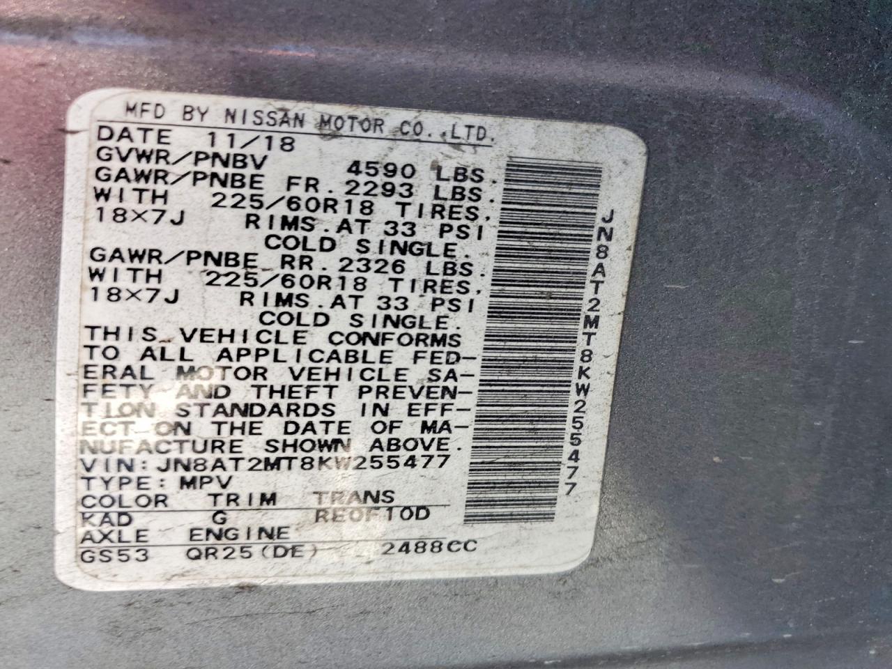 Nissan Rogue Sv