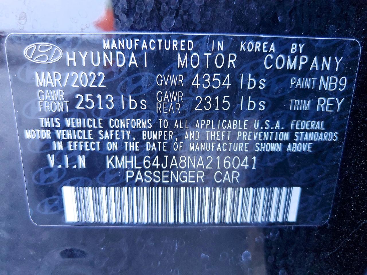 Hyundai SONATA Sel