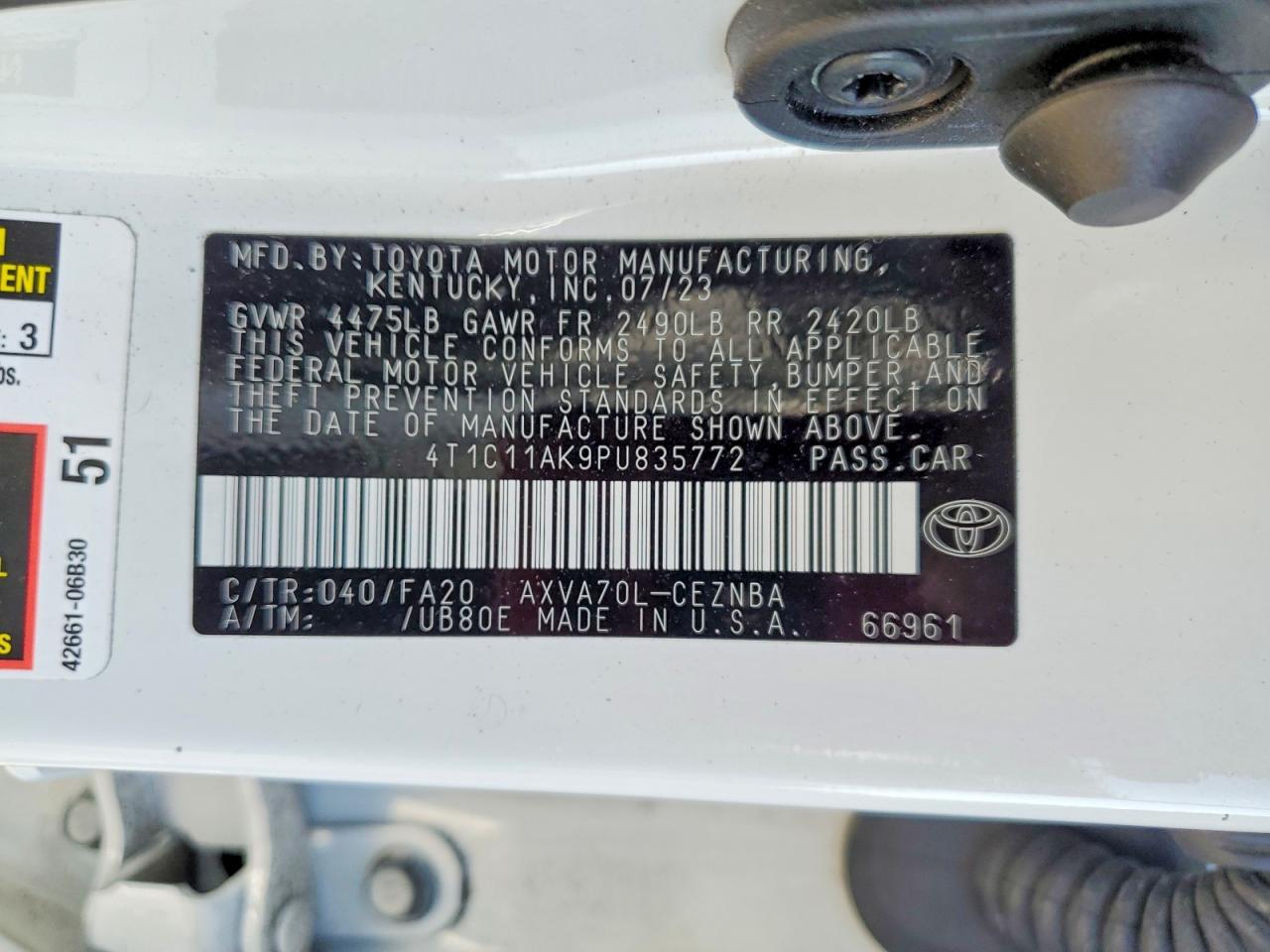 Toyota Camry Le