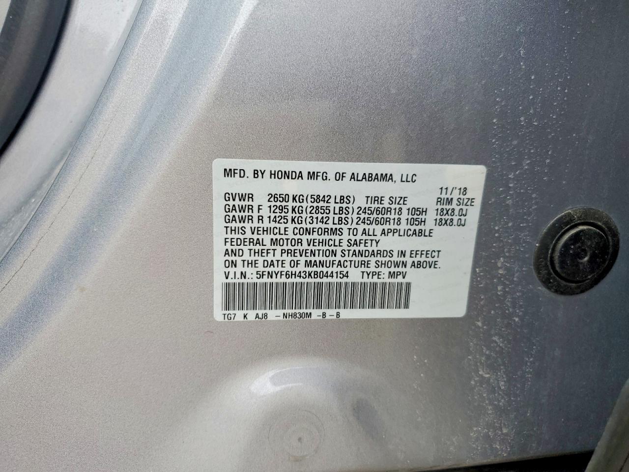 Honda Pilot Exl