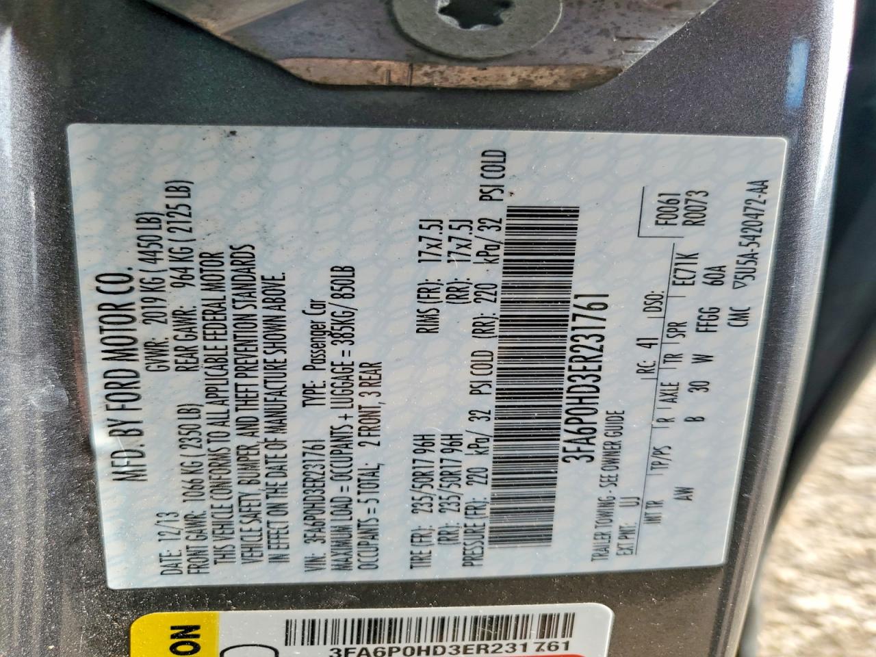 Ford Fusion Se