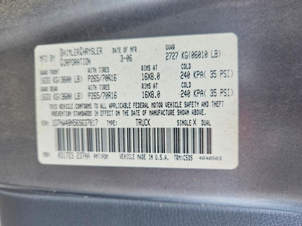 Dodge Dakota Quad Slt