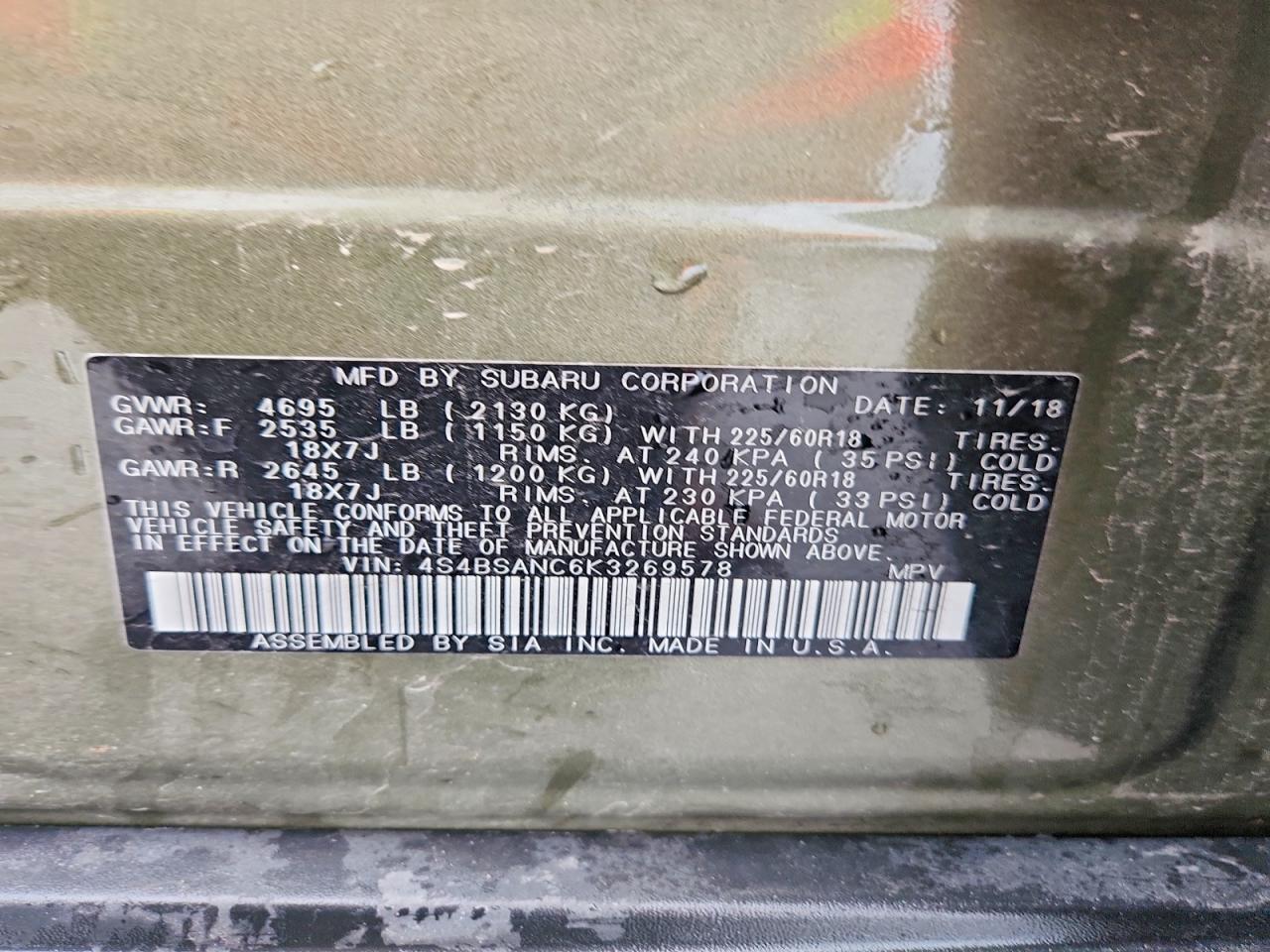 Subaru Outback 2.5i Limited