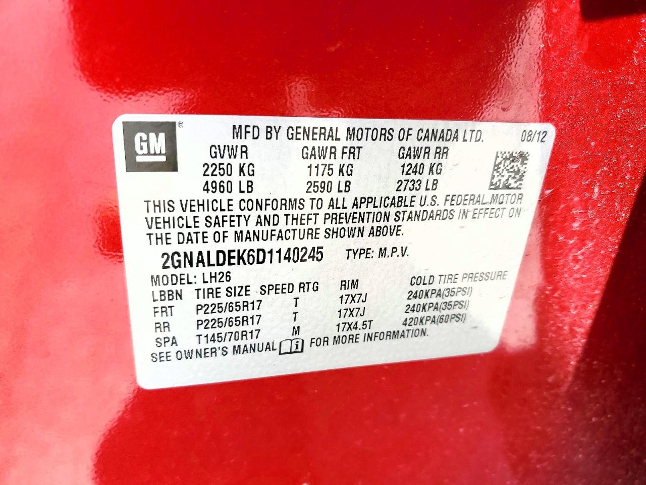 Chevrolet Equinox Lt