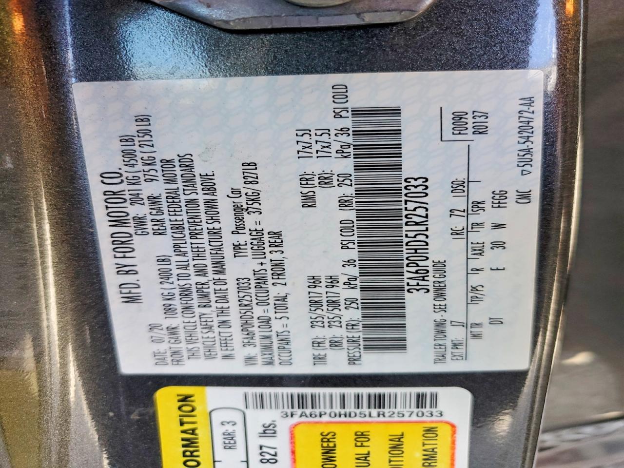 Ford Fusion Se