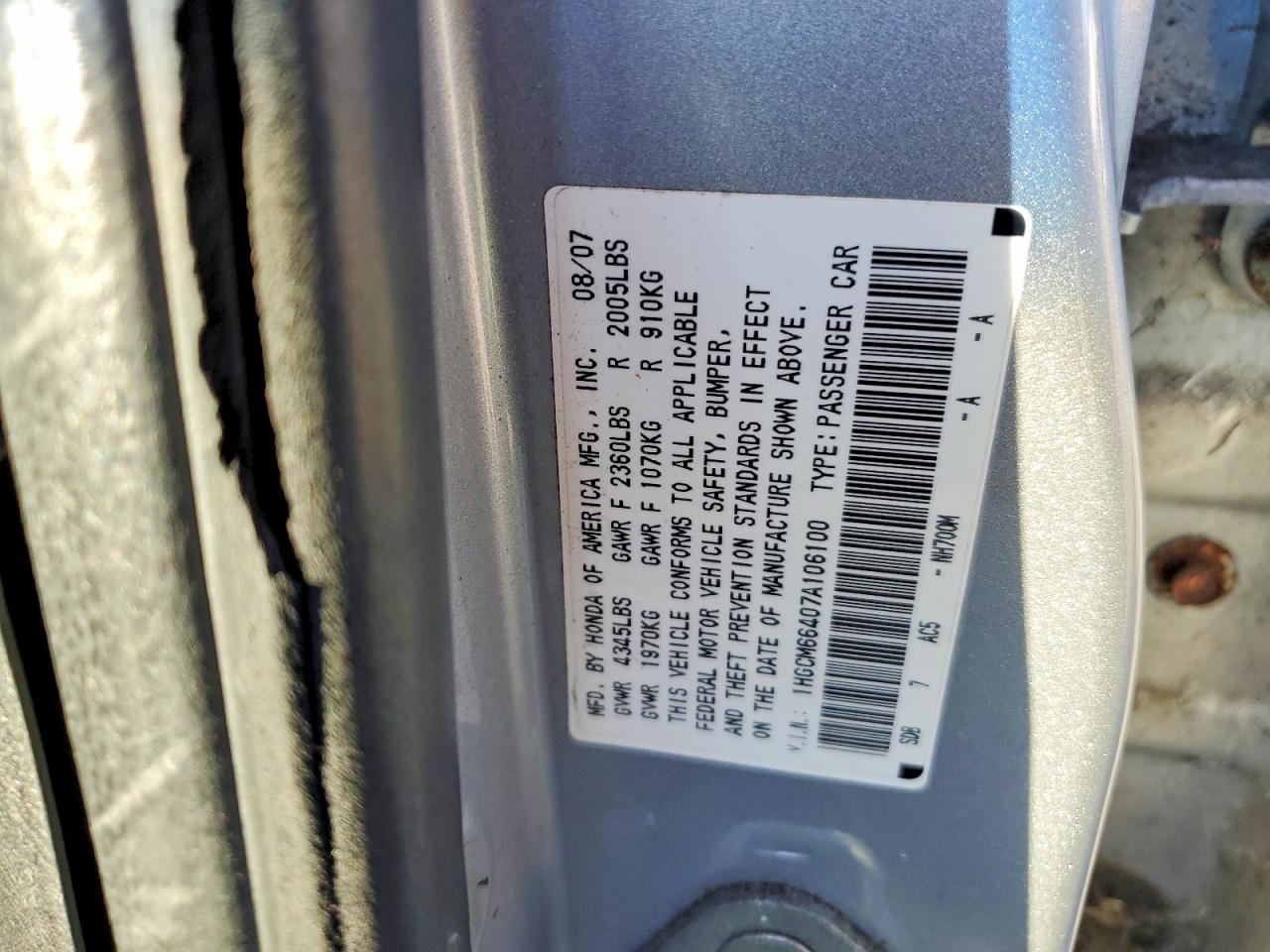 Honda Accord Se