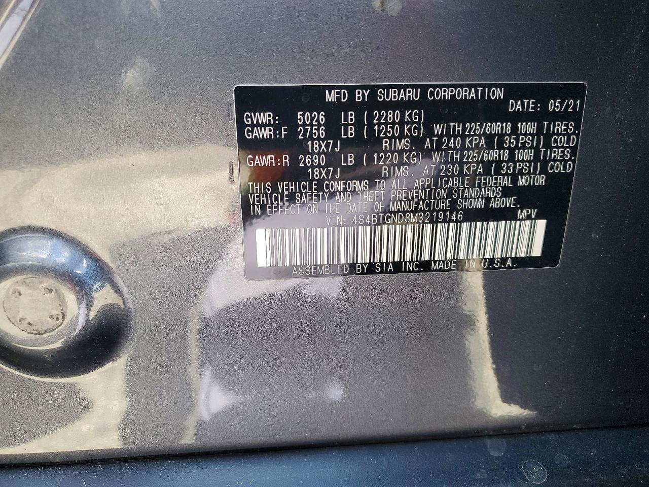 Subaru Outback Limited Xt