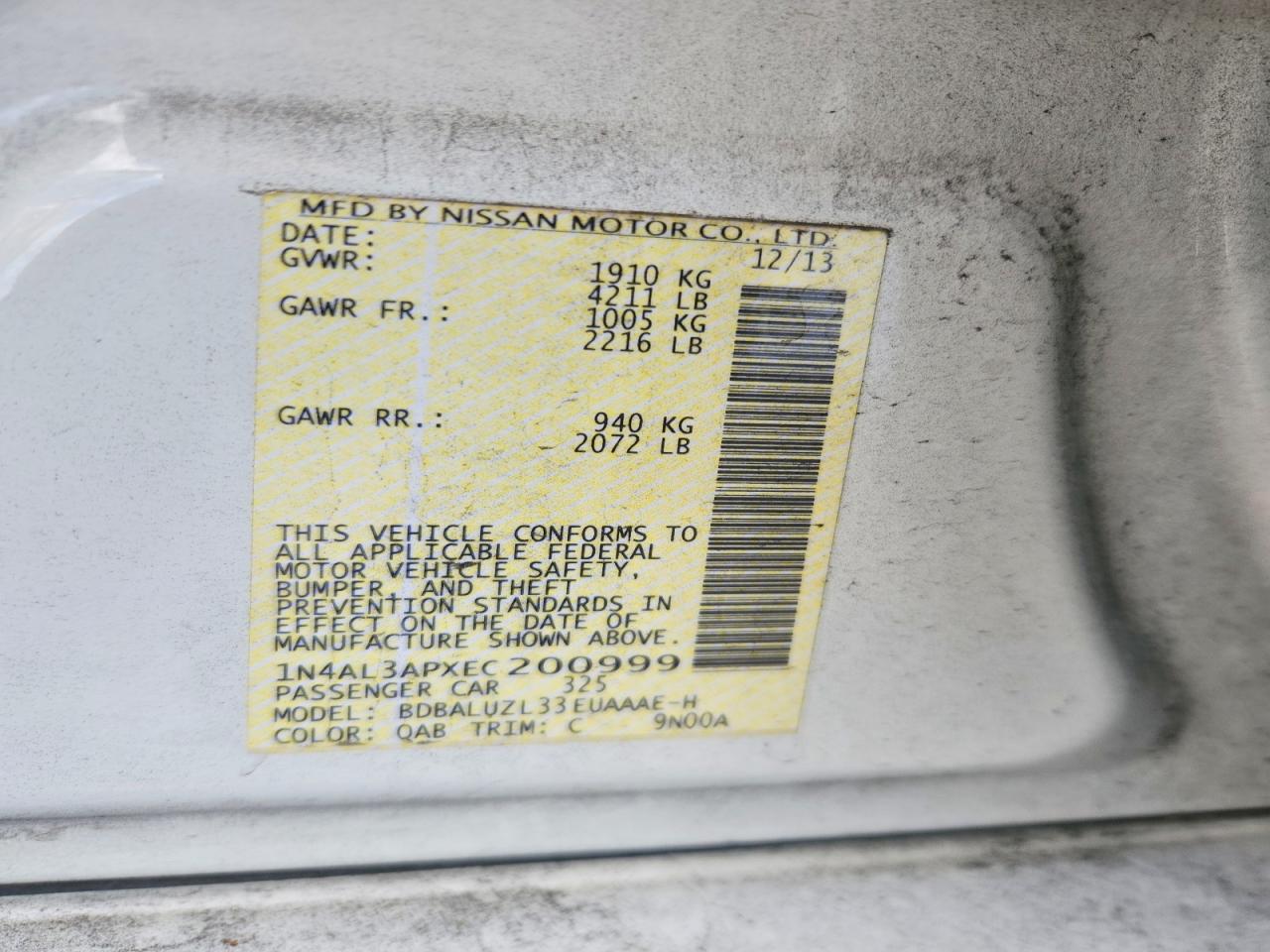 Nissan Altima 2.5 Sv