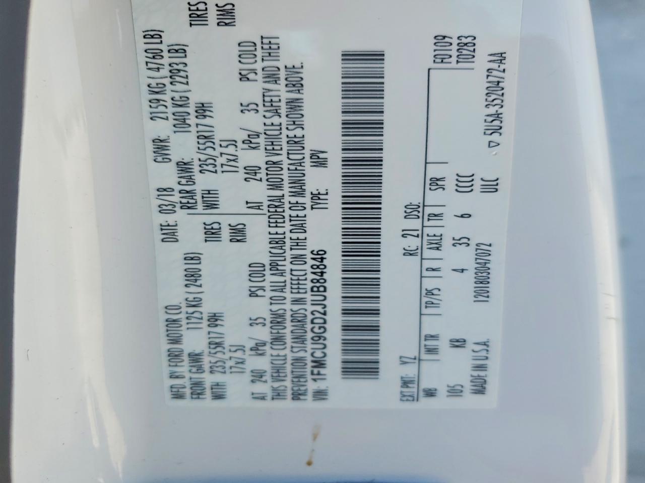 Ford Escape Se