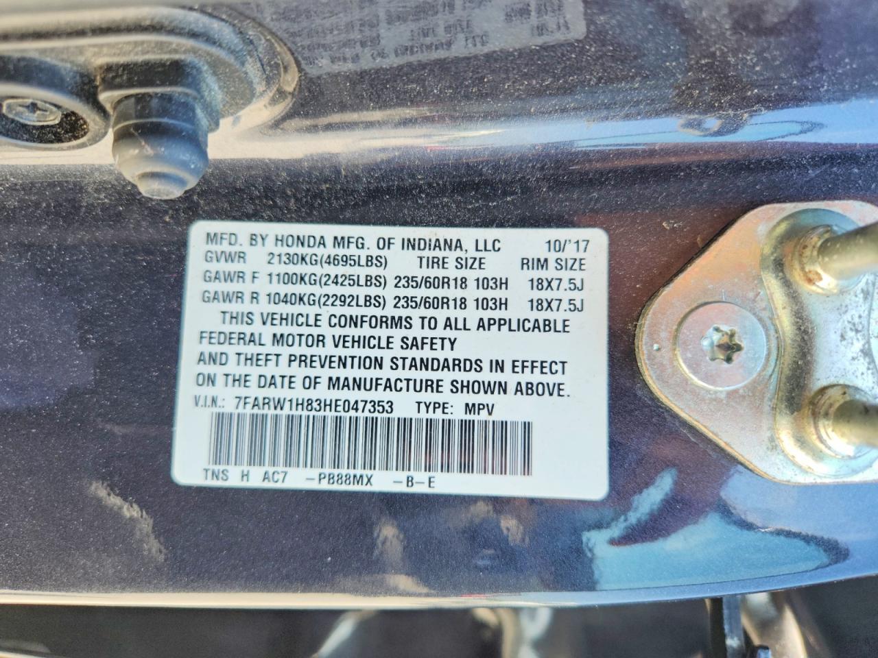 Honda Crv Exl