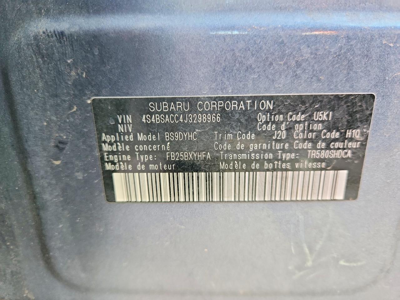 Subaru Outback 2.5i Premium