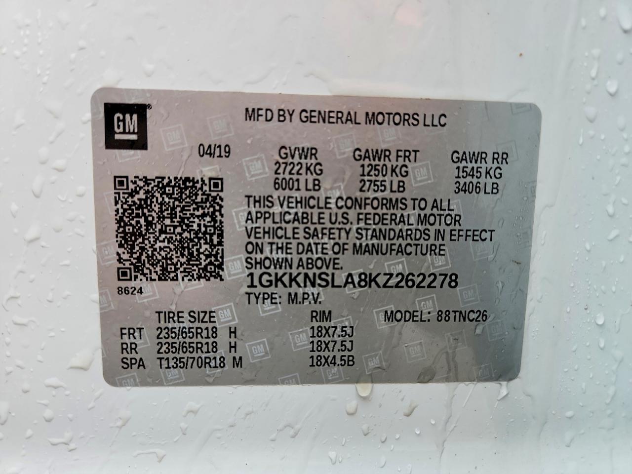 GMC Acadia Sle