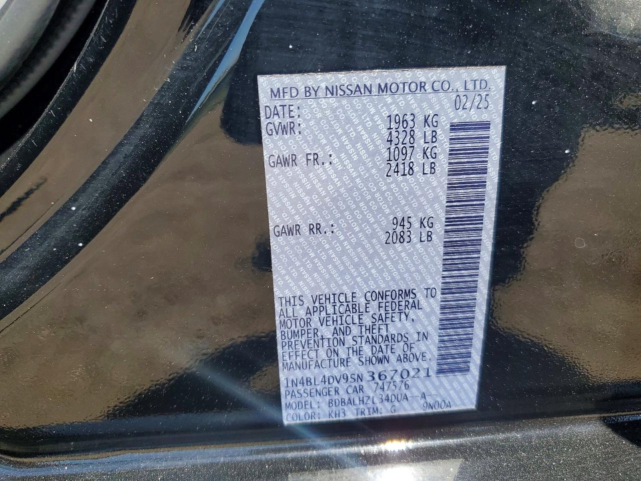 Nissan Altima Sv