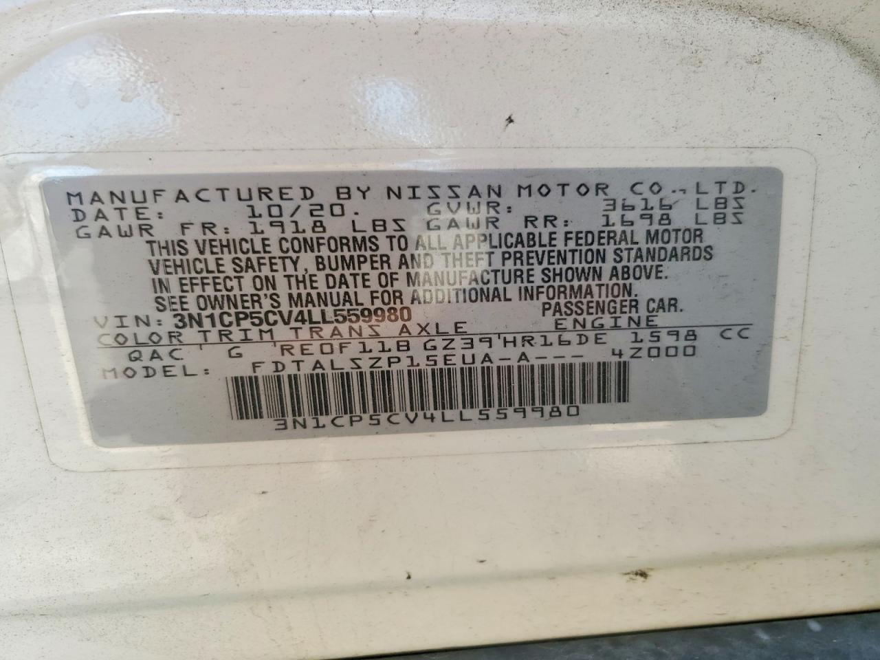 Nissan Kicks Sv