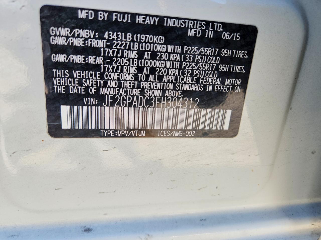 Subaru Xv 2.0 Premium