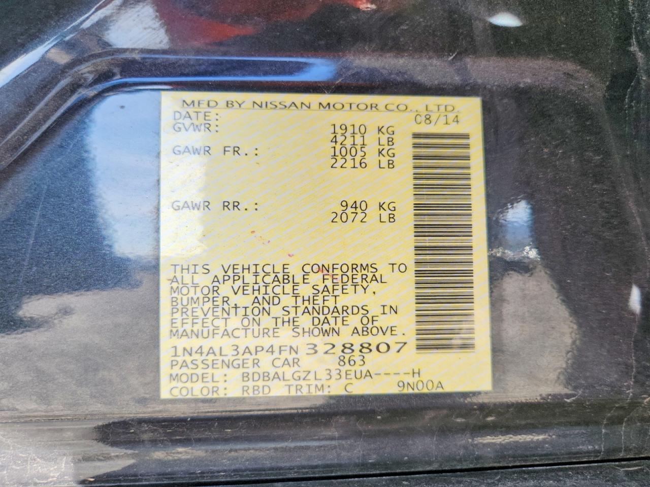 Nissan Altima 2.5 S
