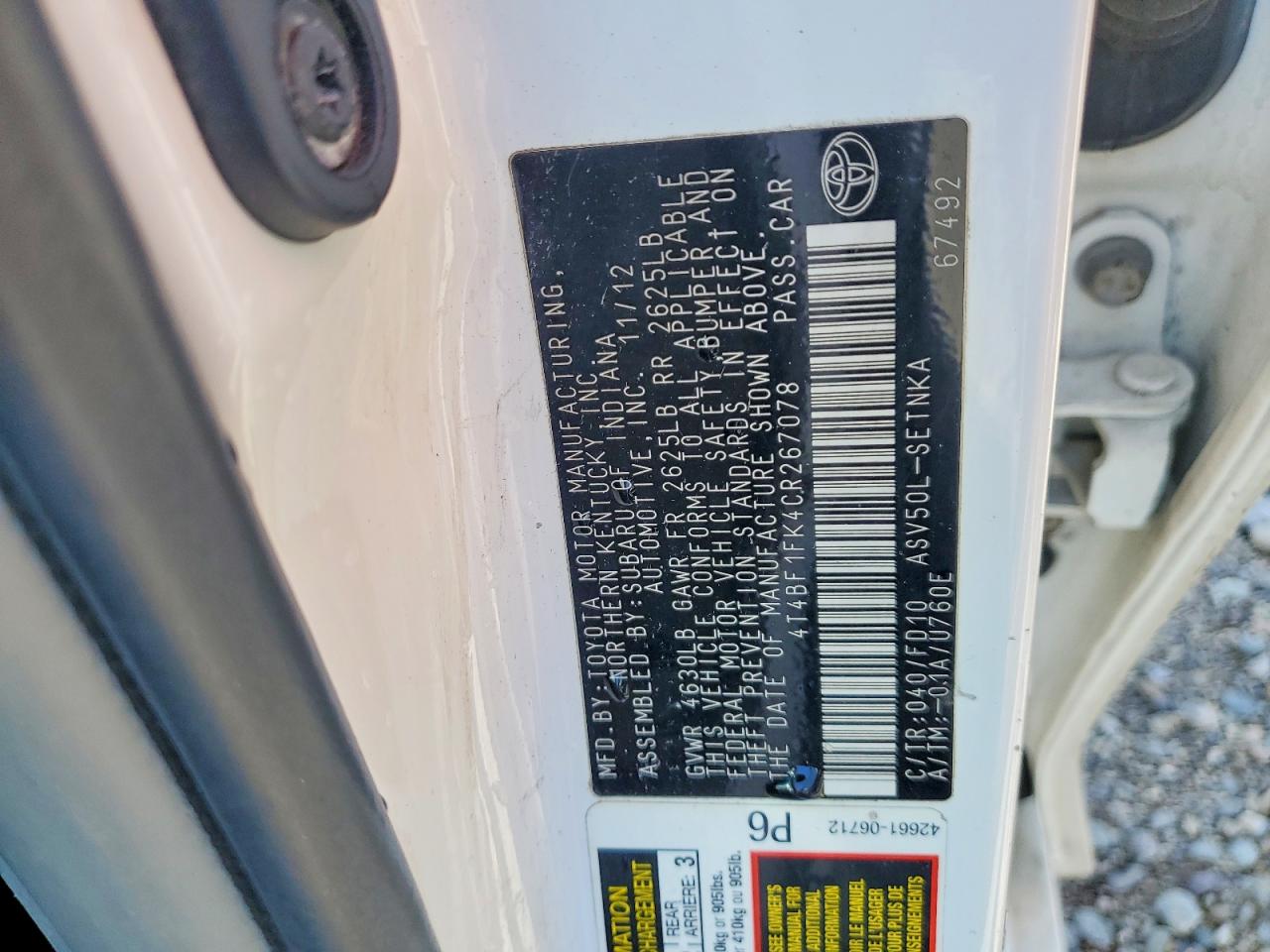 Toyota Camry Le