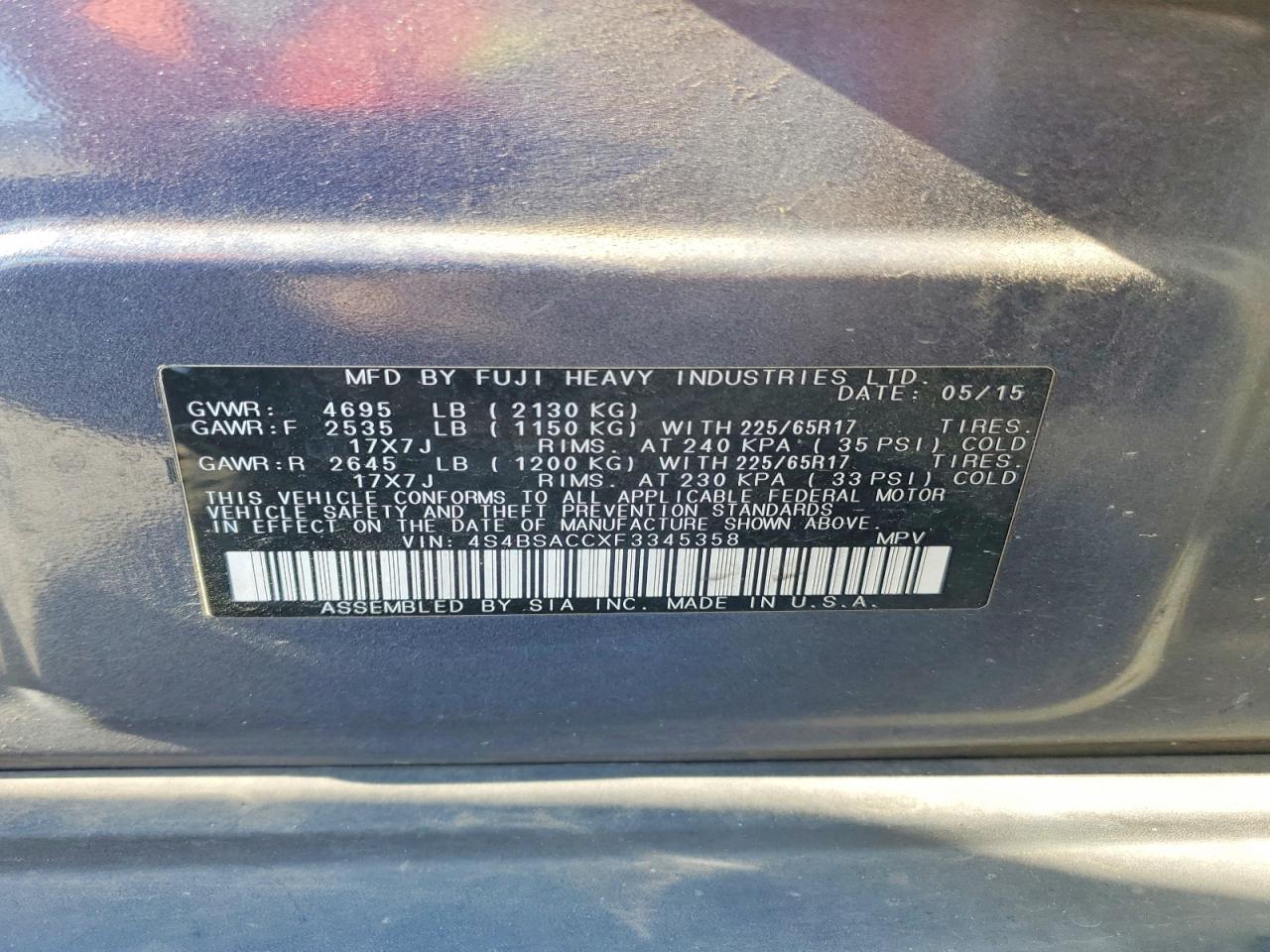 Subaru Outback 2.5i Premium