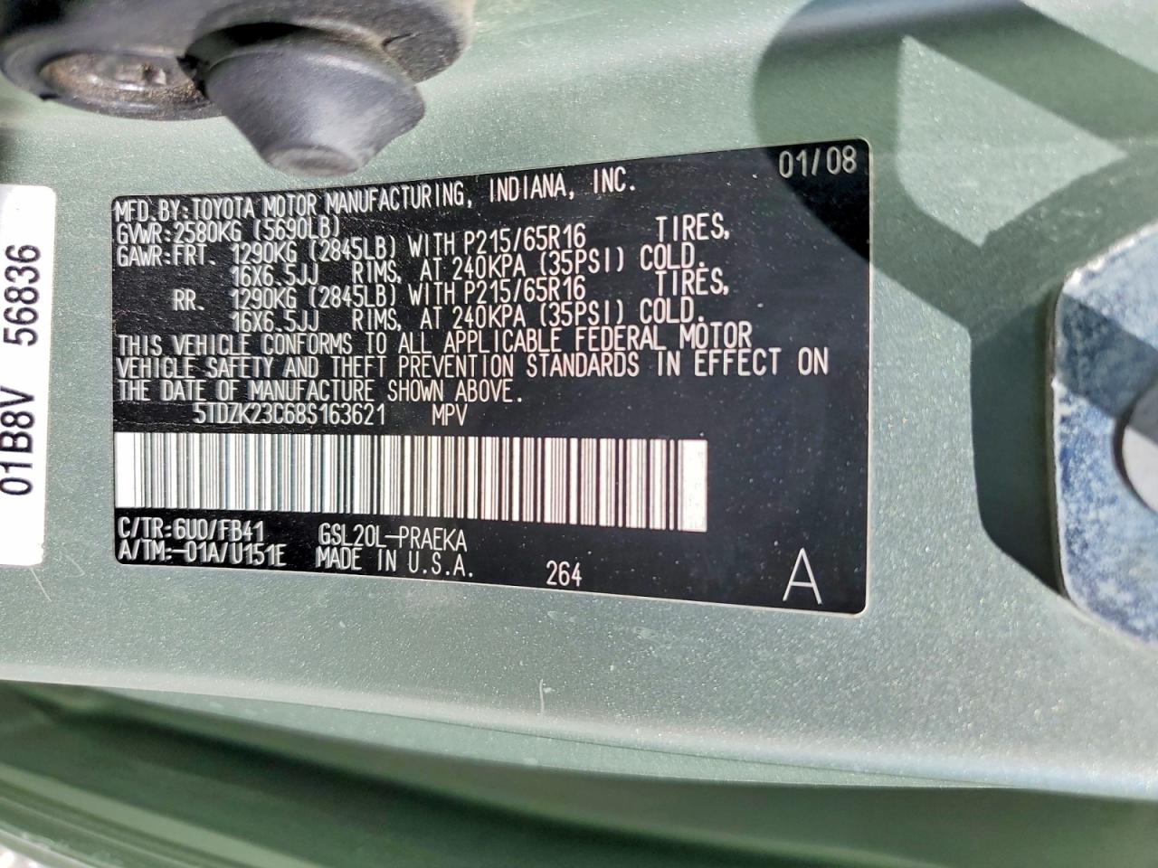 Toyota Sienna Ce