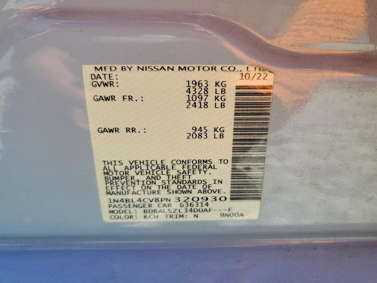 Nissan Altima Sr