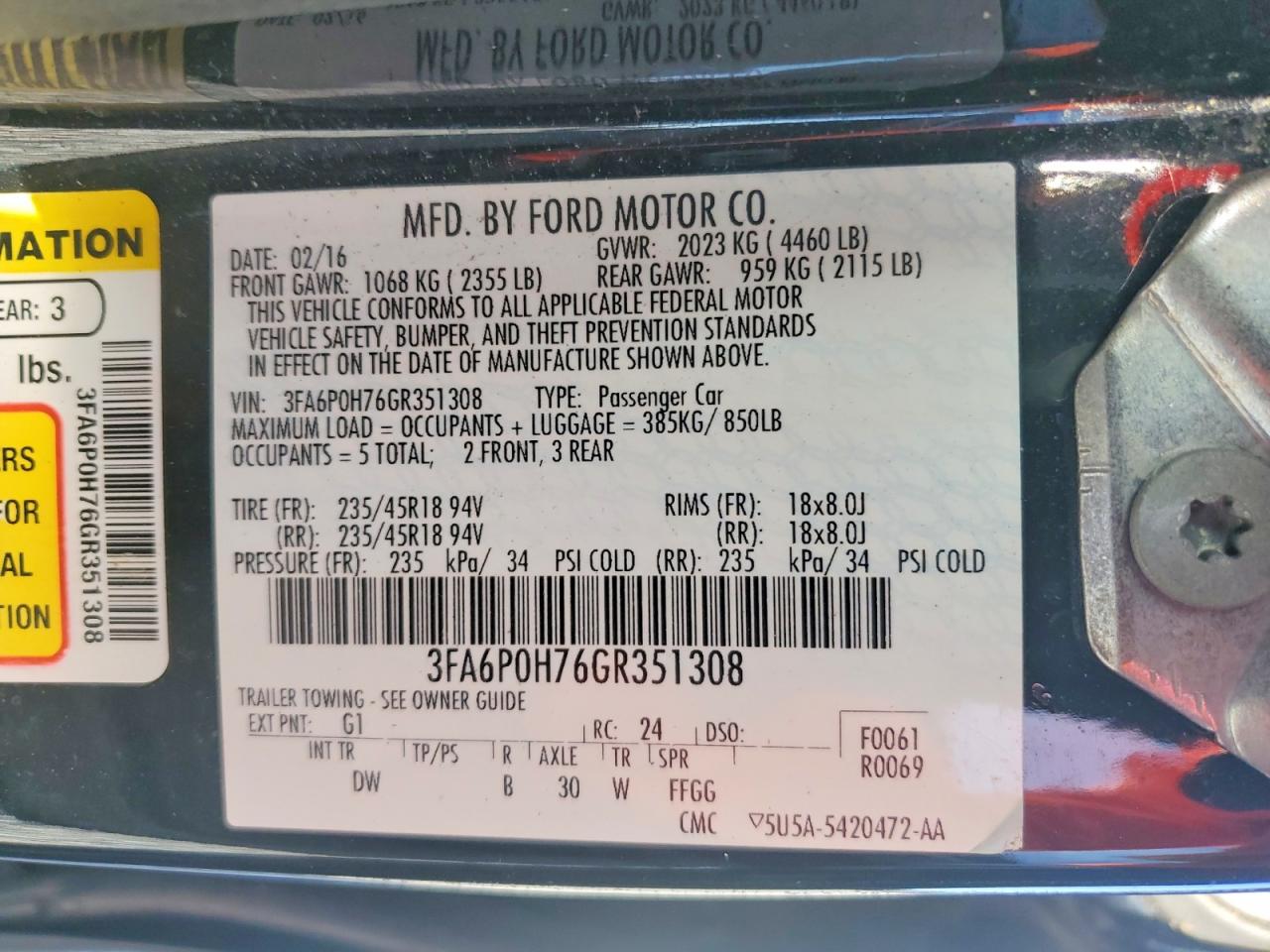 Ford Fusion Se