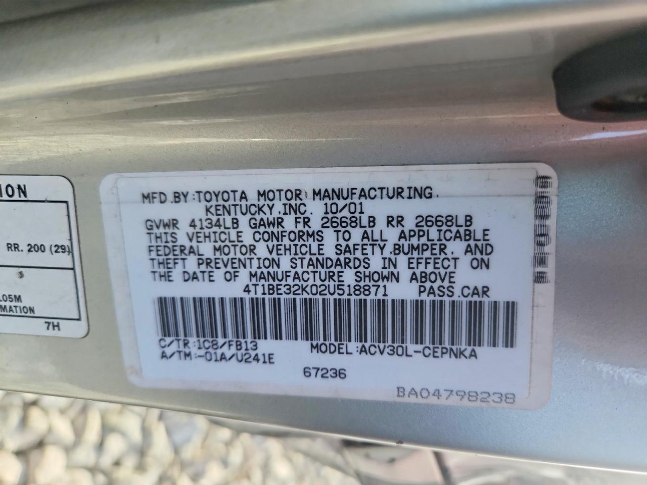 Toyota Camry Le