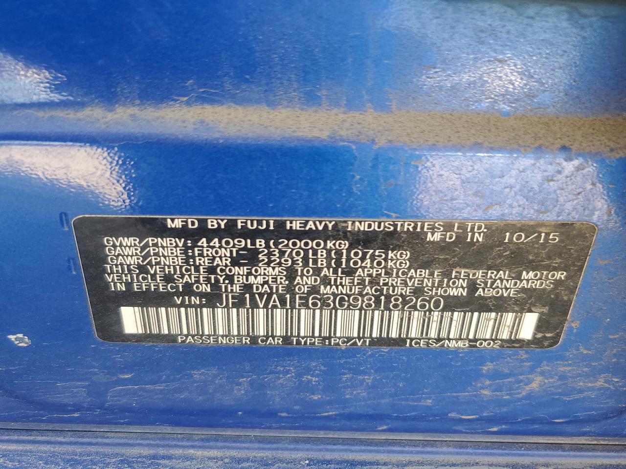Subaru WRX Premium