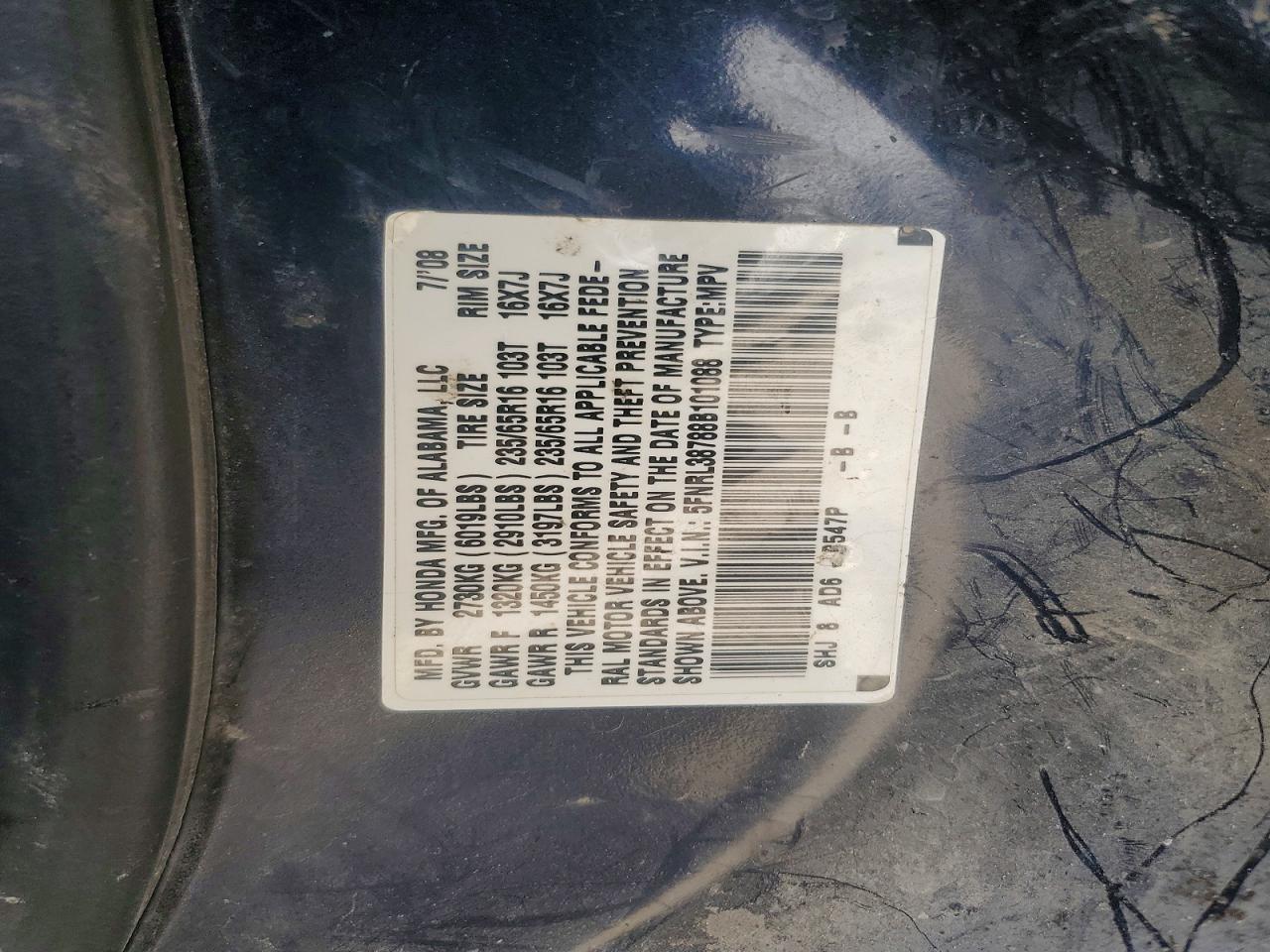 Honda Odyssey Exl