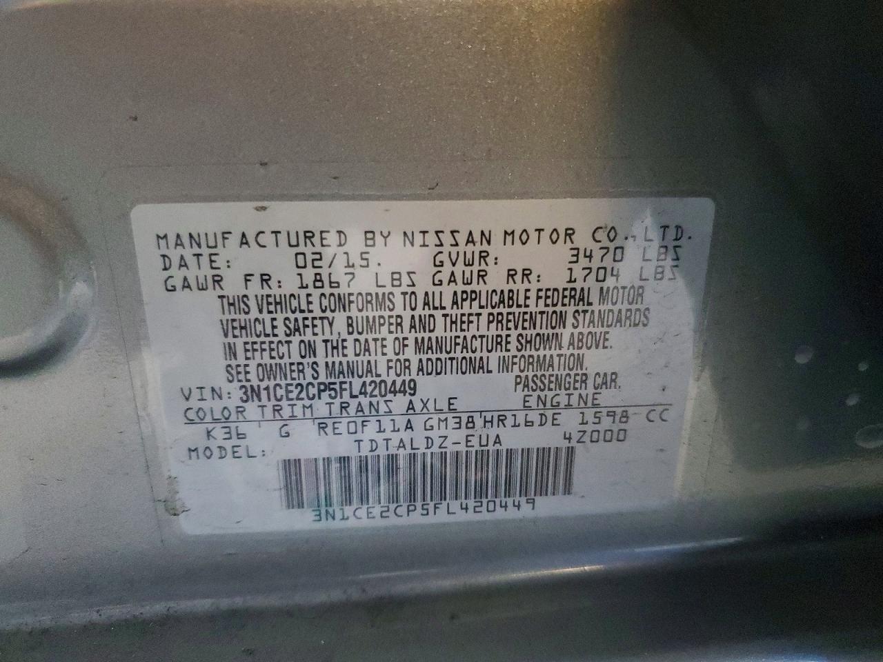 Nissan Versa Sv