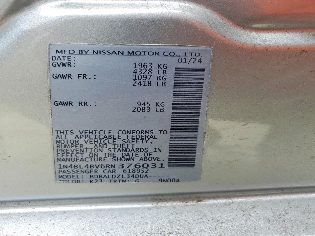 Nissan Altima S