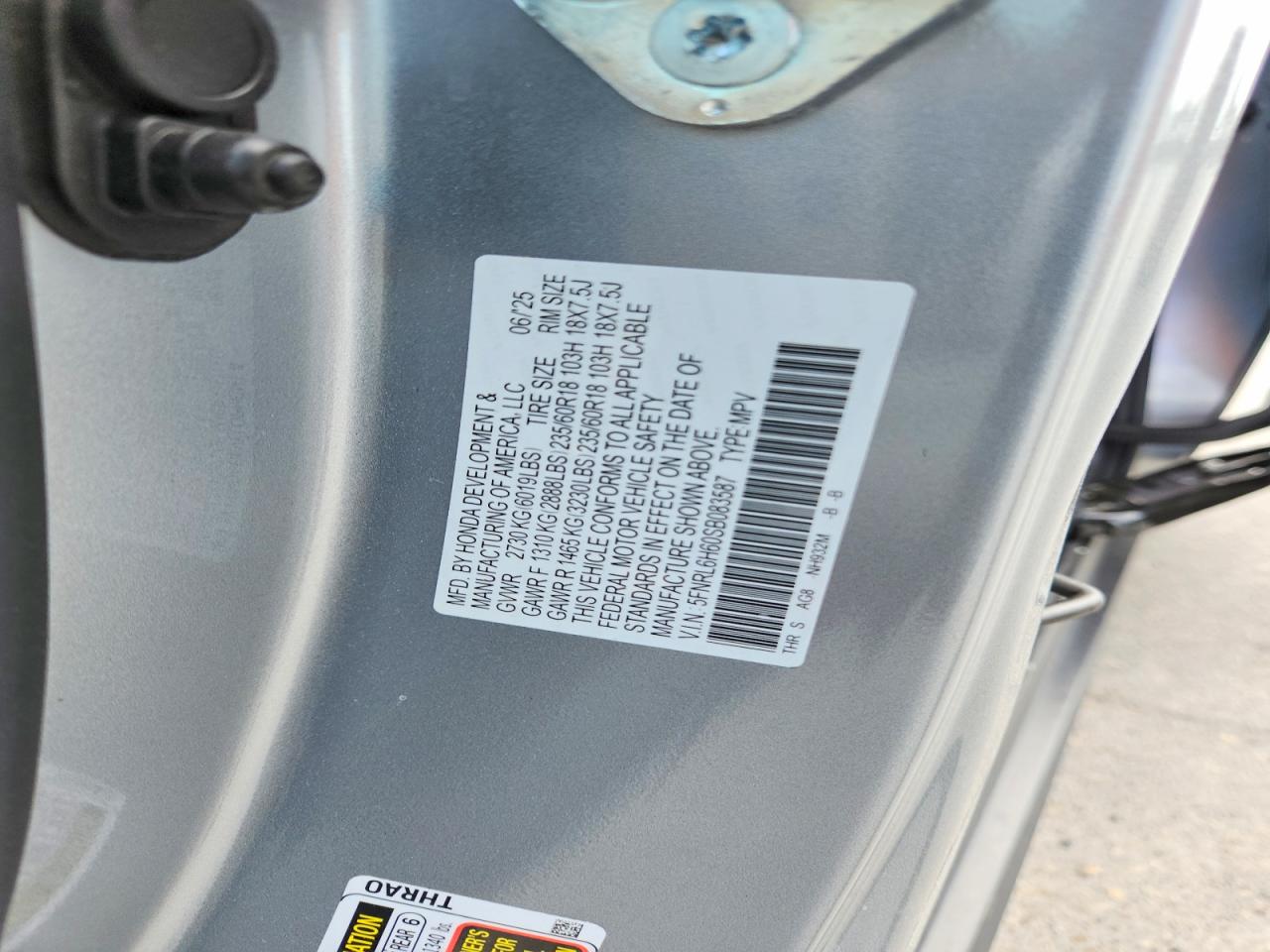 Honda Odyssey Exl