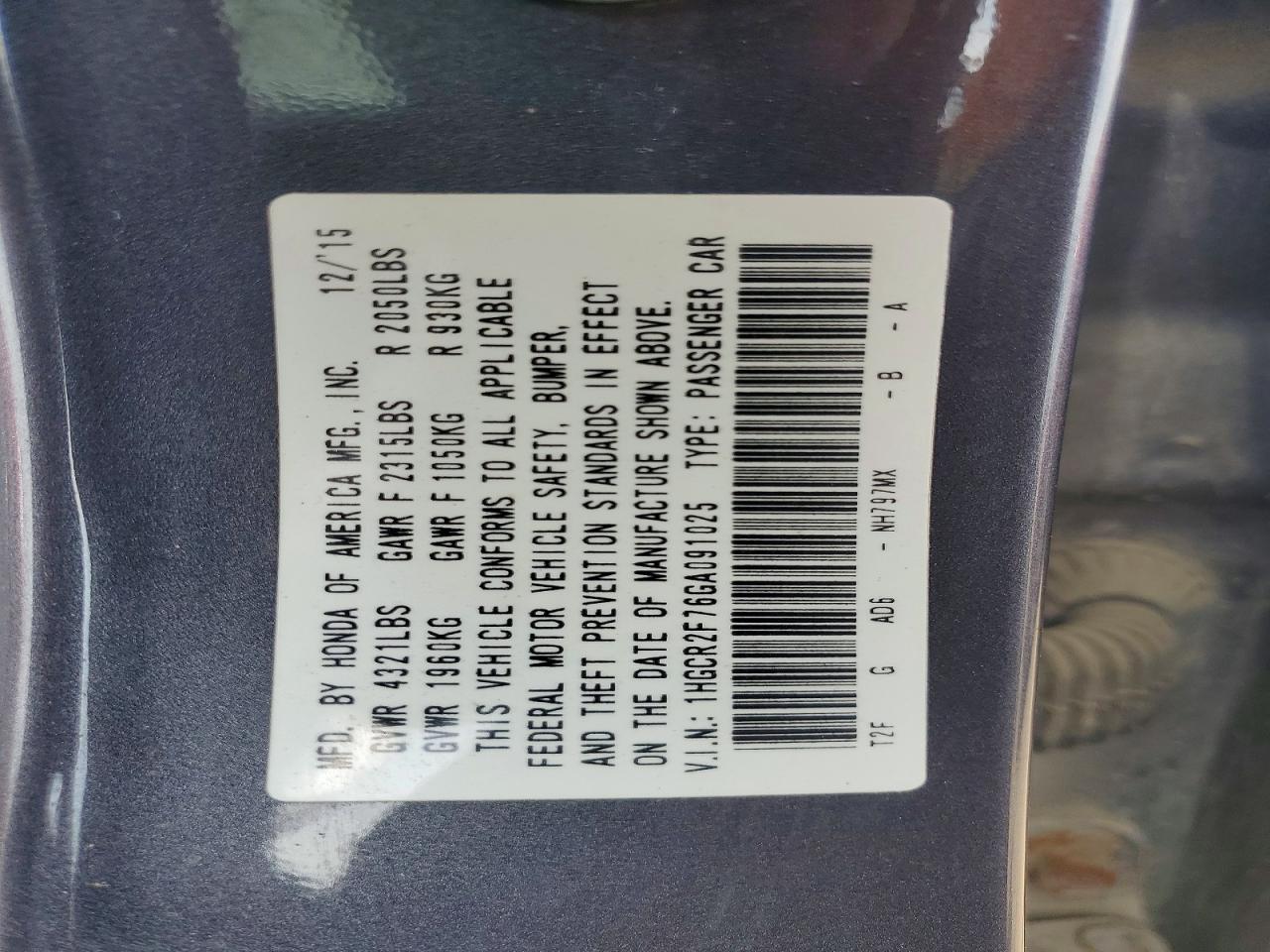 Honda Accord Ex