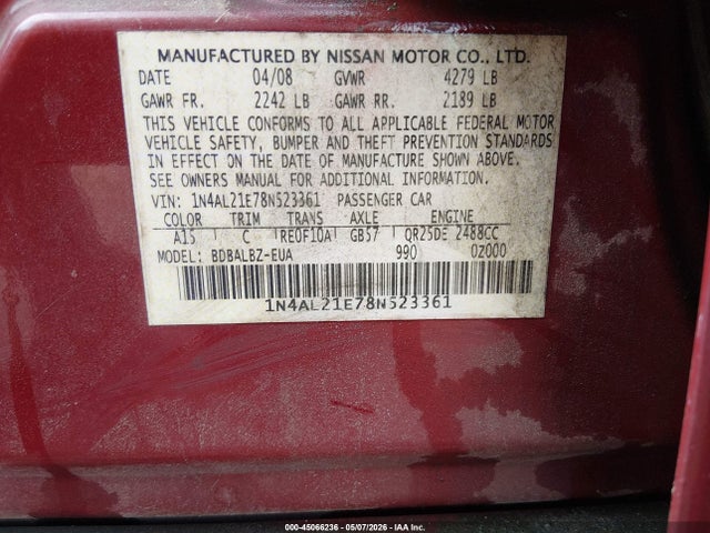 Nissan Altima 2.5 S