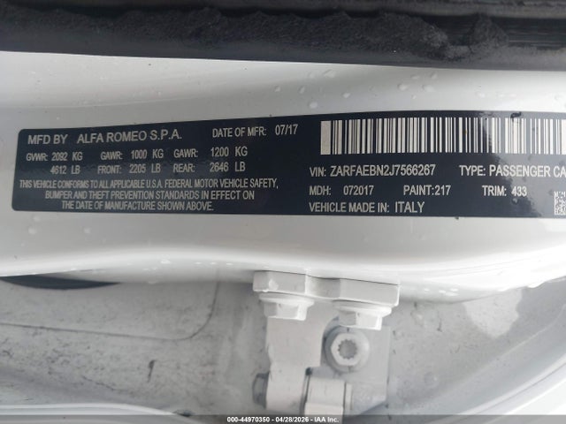 Alfa Romeo Giulia Rwd