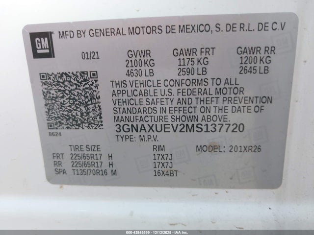 Chevrolet Equinox Awd Lt